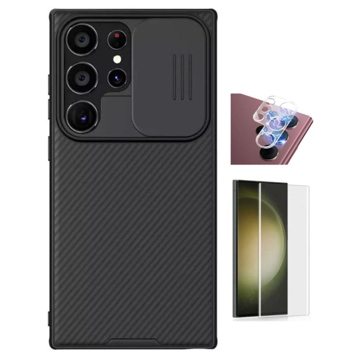 NILLKIN - CASE NILLKIN CAMSHIELD SAMSUNG S24 ULTRA Y VIDRIOS