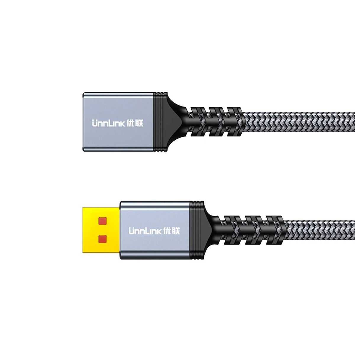 GENERICO - Cable Extension Displayport 1.4 Macho - Hembra 8K (50cm) Video PREMIUM