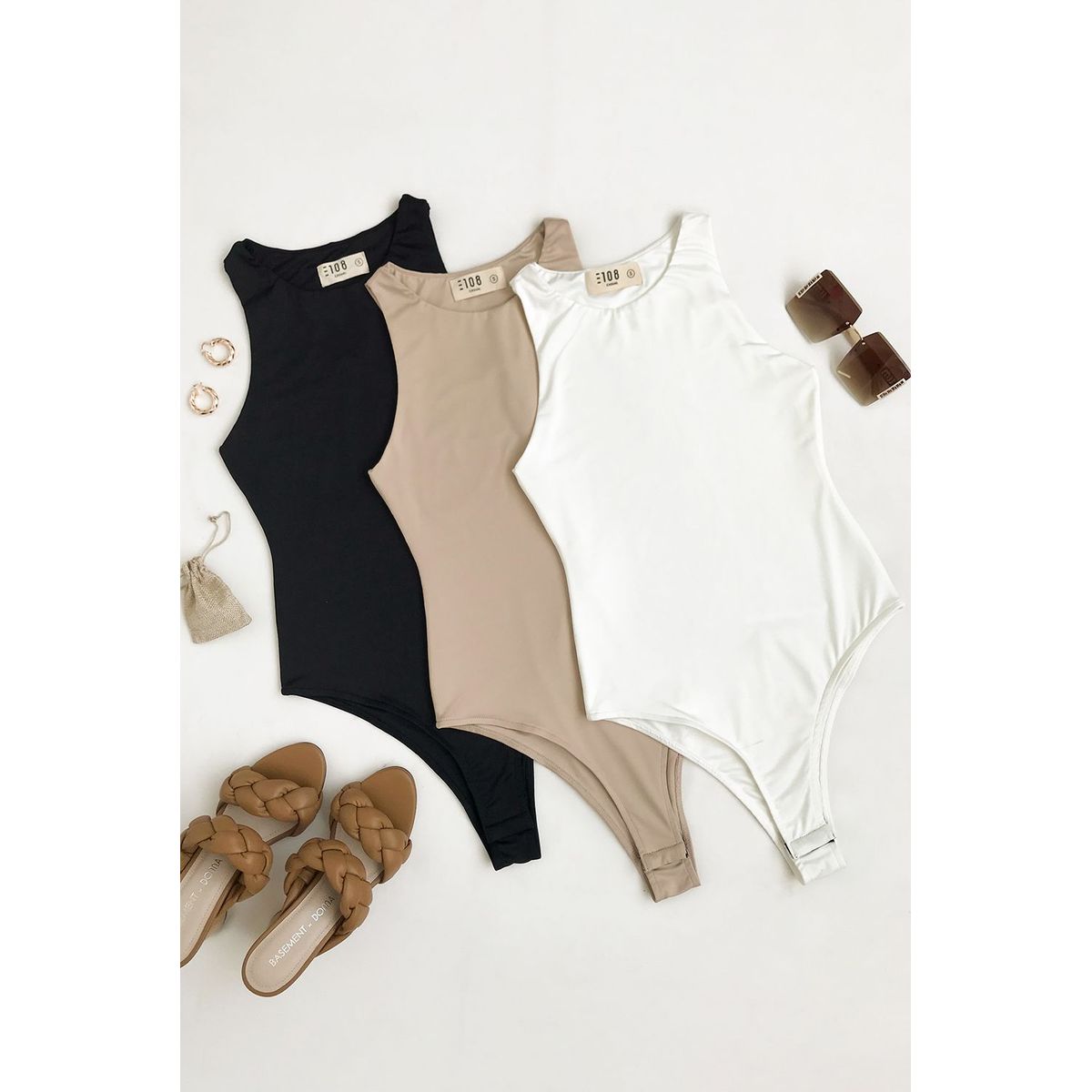 GENERICO - Body Manga Cero Gemma Color Perla Estacion 108