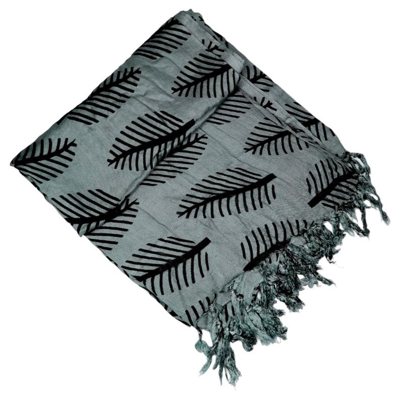 GENERICO - Pareo Pañoleta Pimentel Gris Con Negro