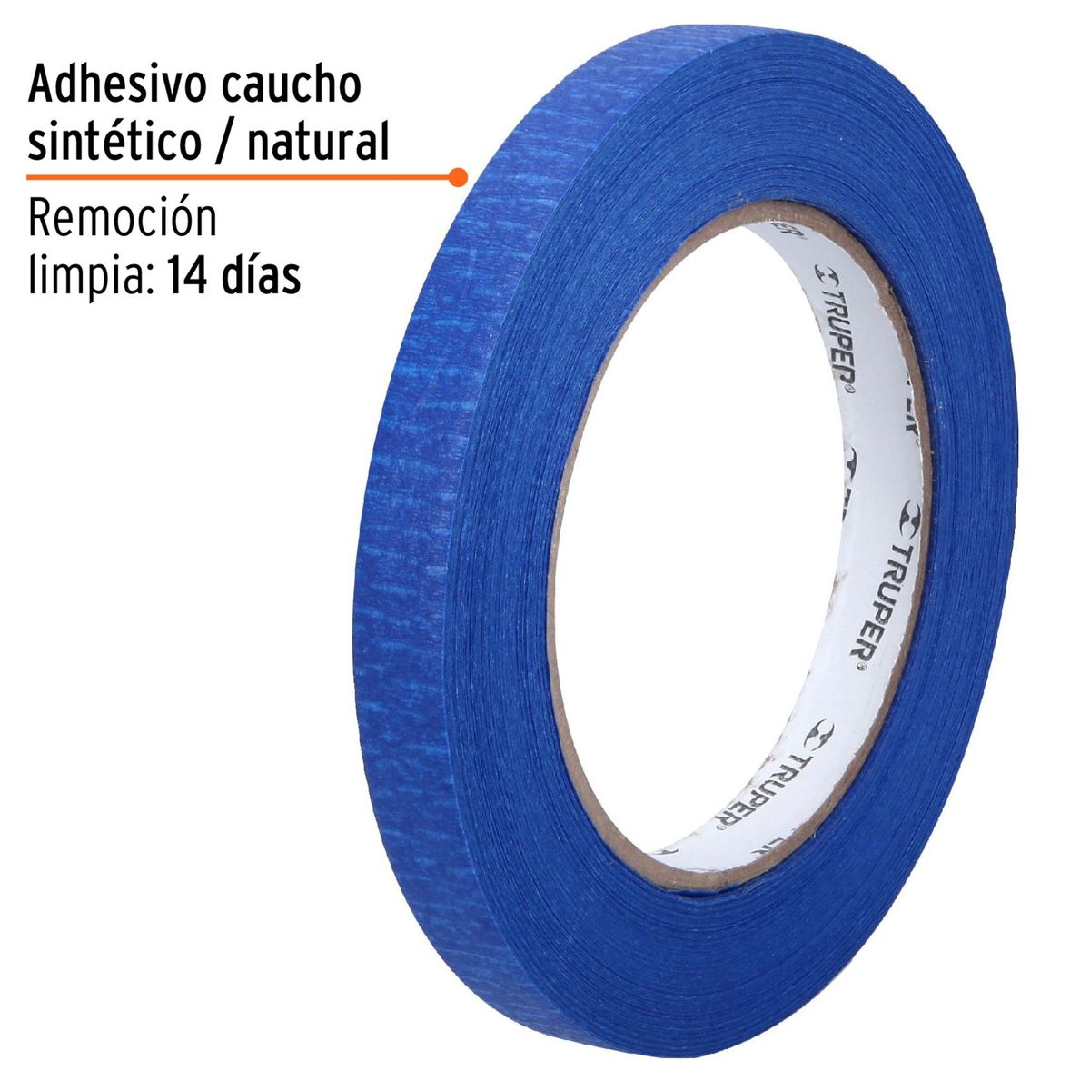 TRUPER - Cinta masking  azul de 1/2" x 50 m para pintor pack 3 unidades, Truper
