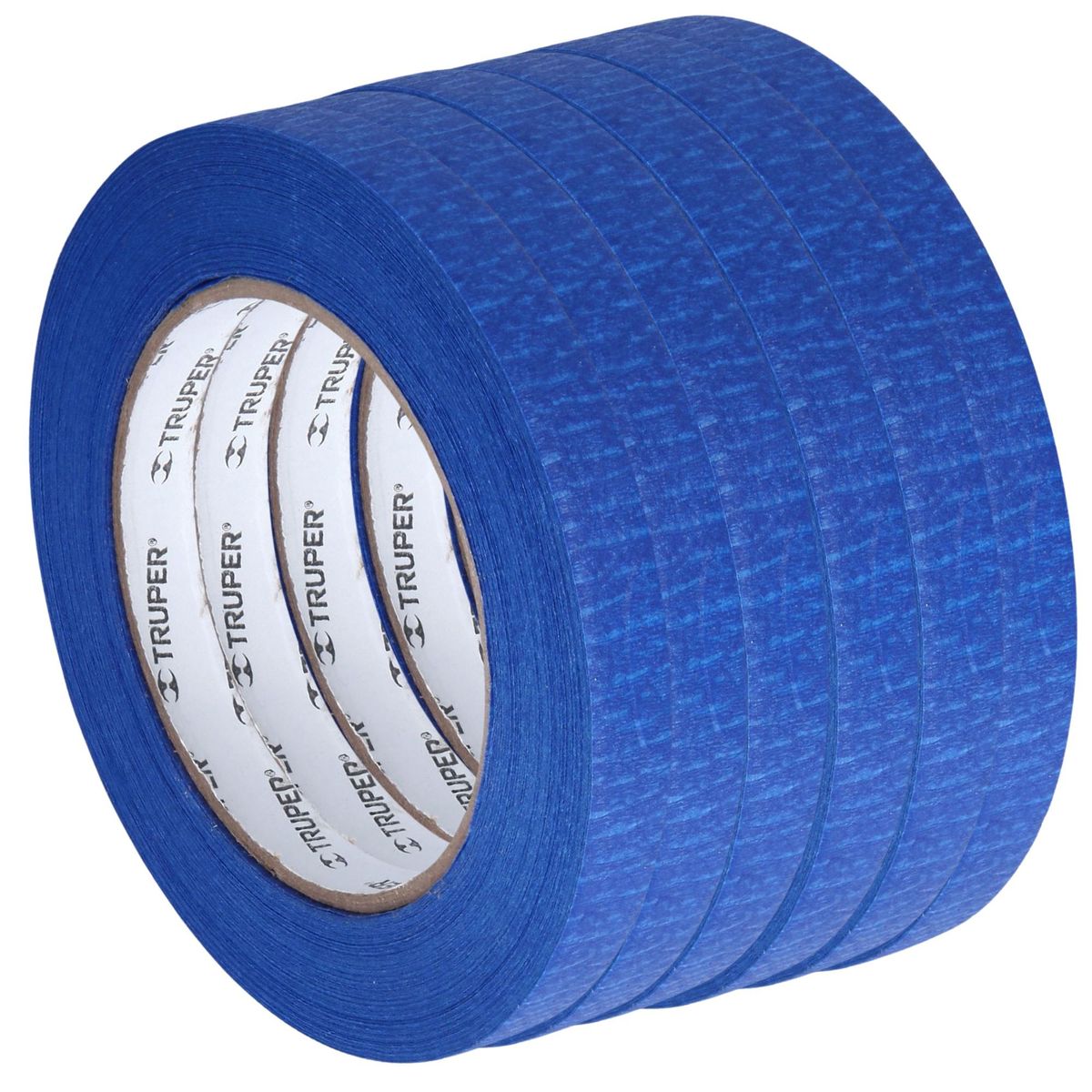 TRUPER - Cinta masking  azul de 1/2" x 50 m para pintor pack 6 unidades, Truper