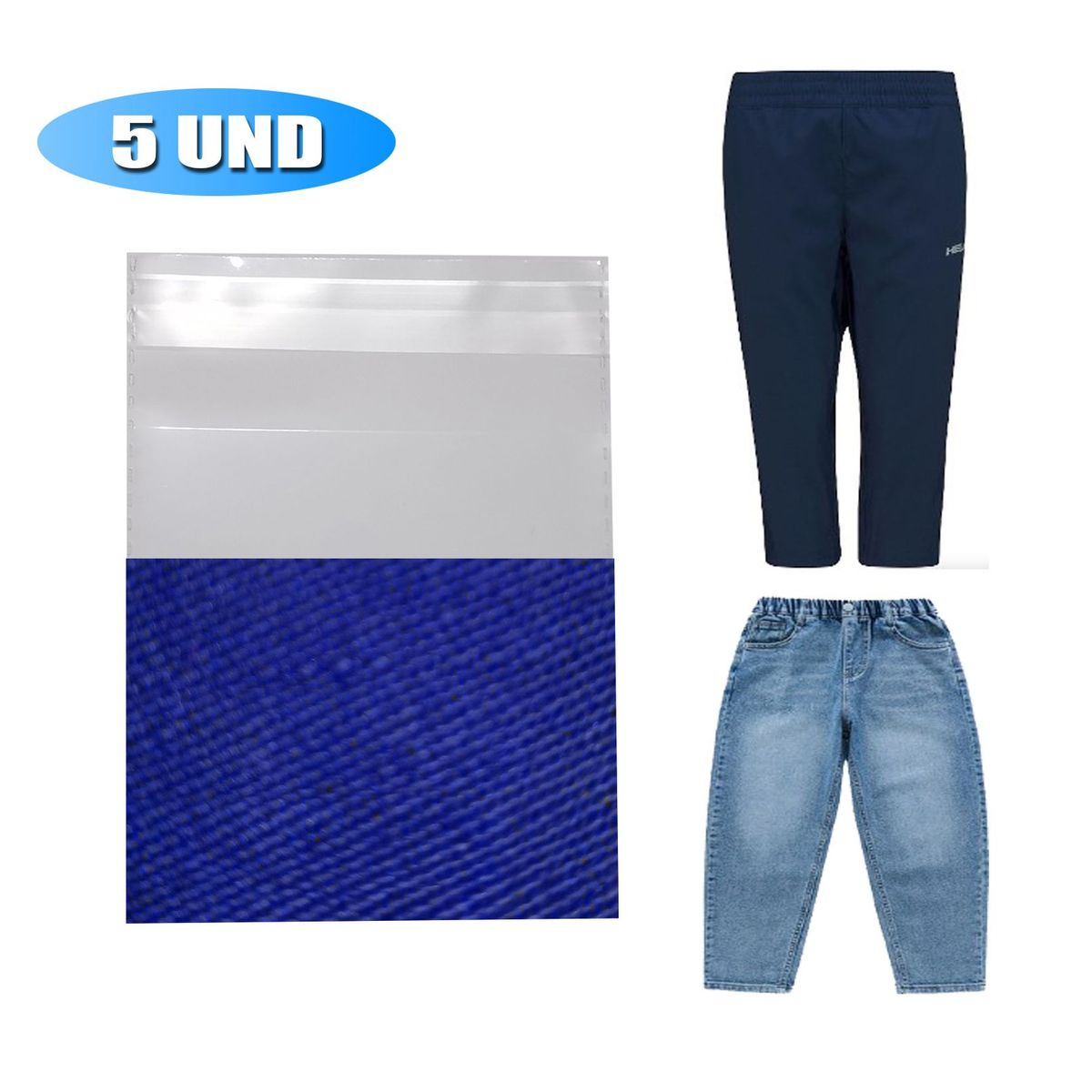 GENERICO - Tinte Para Teñir Ropa tela De Color AZUL JEANS 5 UND