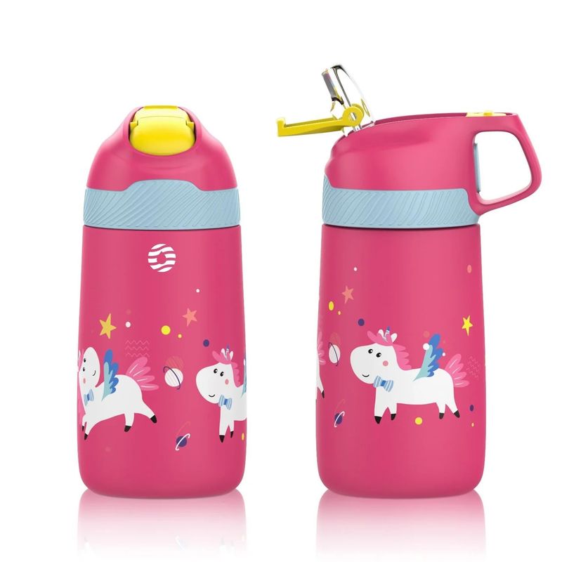 FJBOTTLE - FJBottle - Botella infantil de agua de plástico tritán 450 ml sin BPA