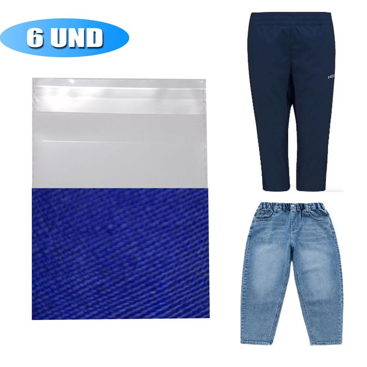 GENERICO - Tinte Para Teñir Ropa tela De Color AZUL JEANS 6 UND