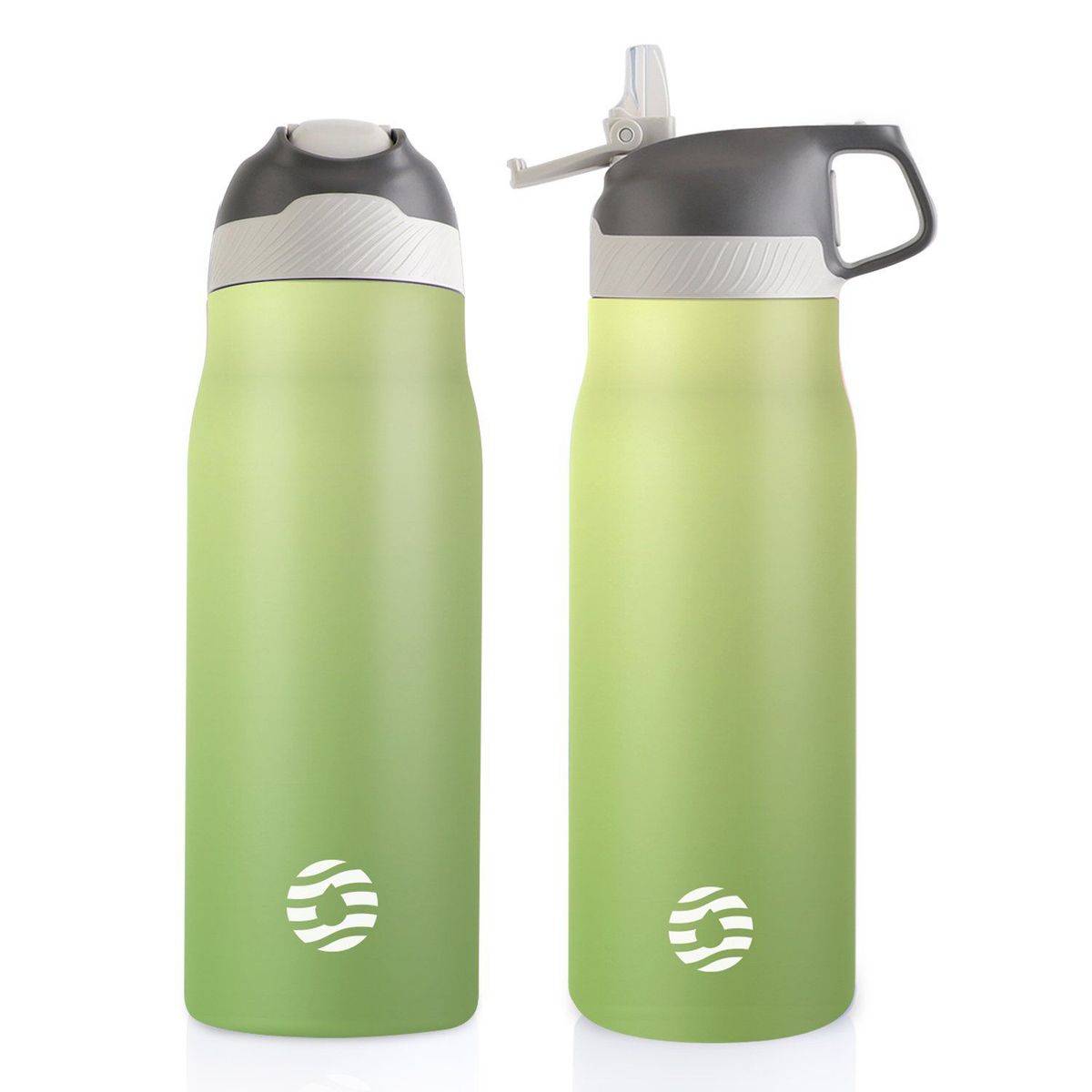 FJBOTTLE - FJBottle - Botella de agua deportiva con aislamiento 710 ml - Verde