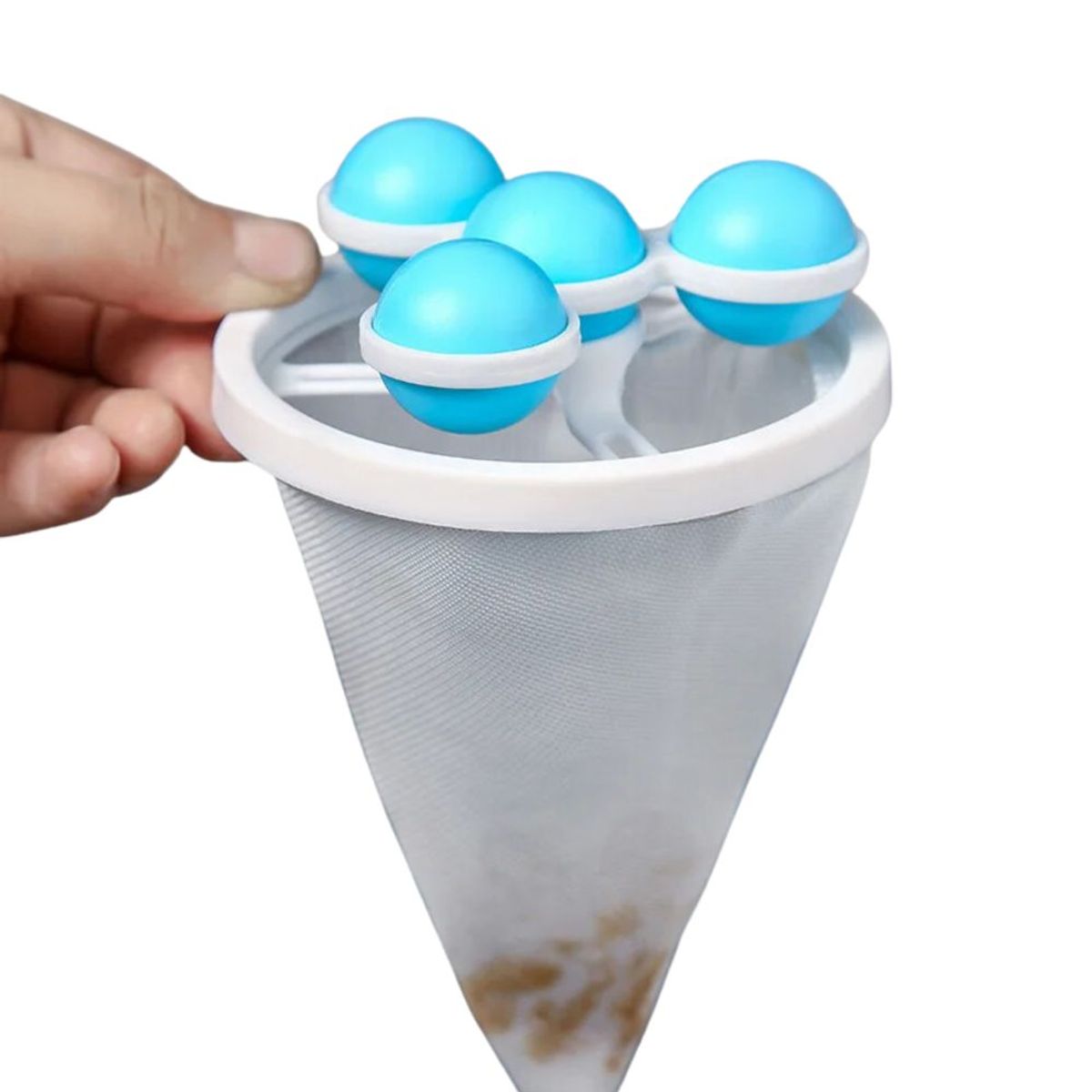 INSPIRA - Set de 4 Filtros Atrapa Pelusa Disco para Lavadora