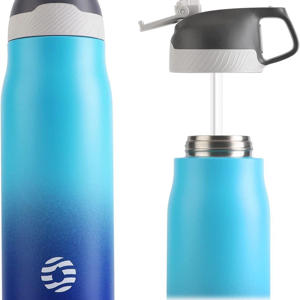 FJBOTTLE - FJBottle - Botella de agua deportiva con aislamiento 710 ml - Azul