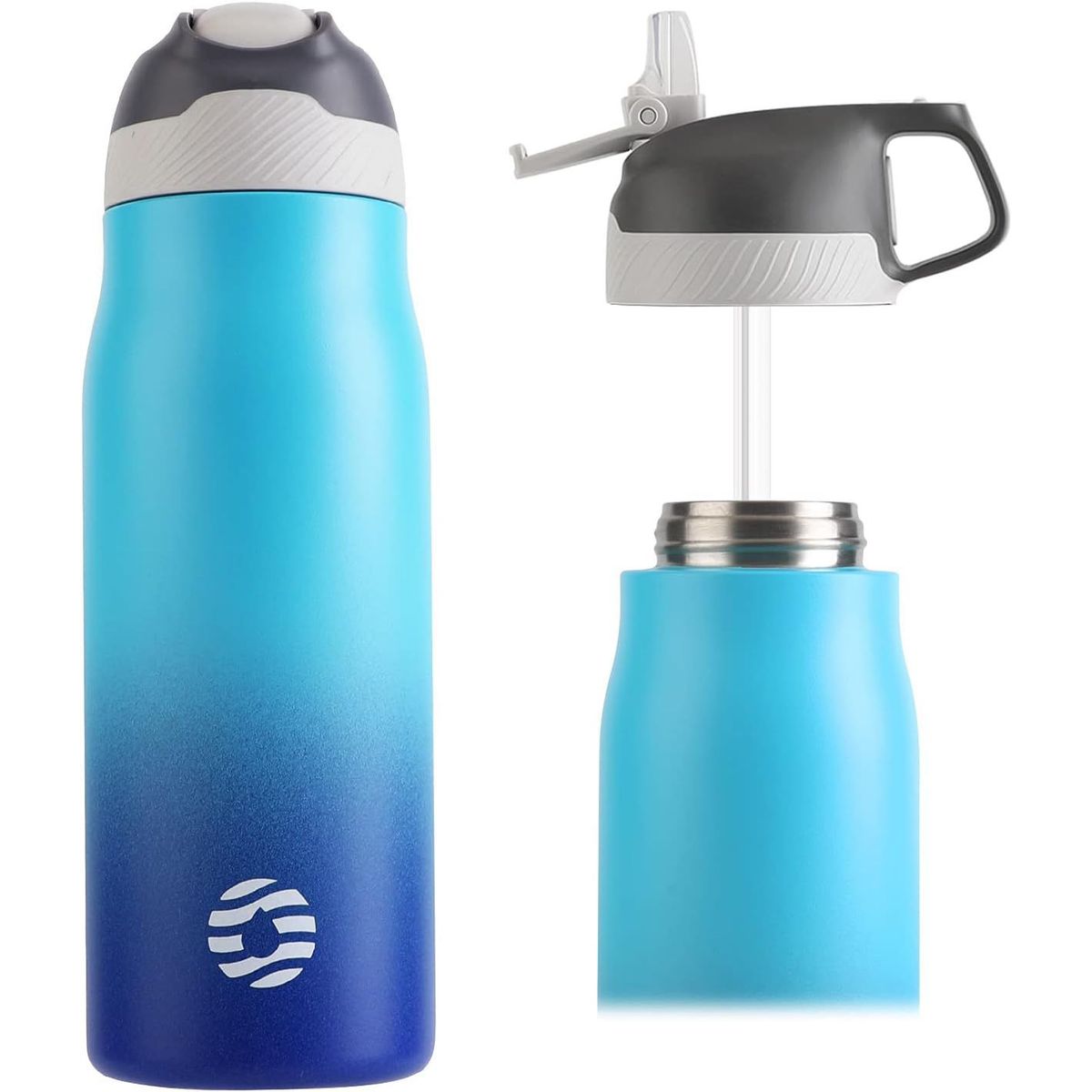 FJBOTTLE - FJBottle - Botella de agua deportiva con aislamiento 710 ml - Azul