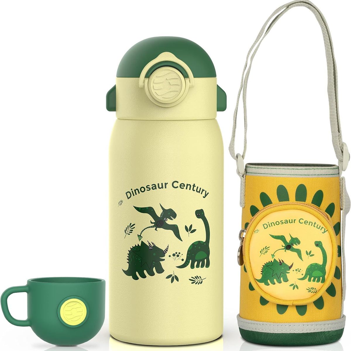 FJBOTTLE - FJBottle - Botella de agua con aislamiento de acero inoxidable 600 ml - Verde