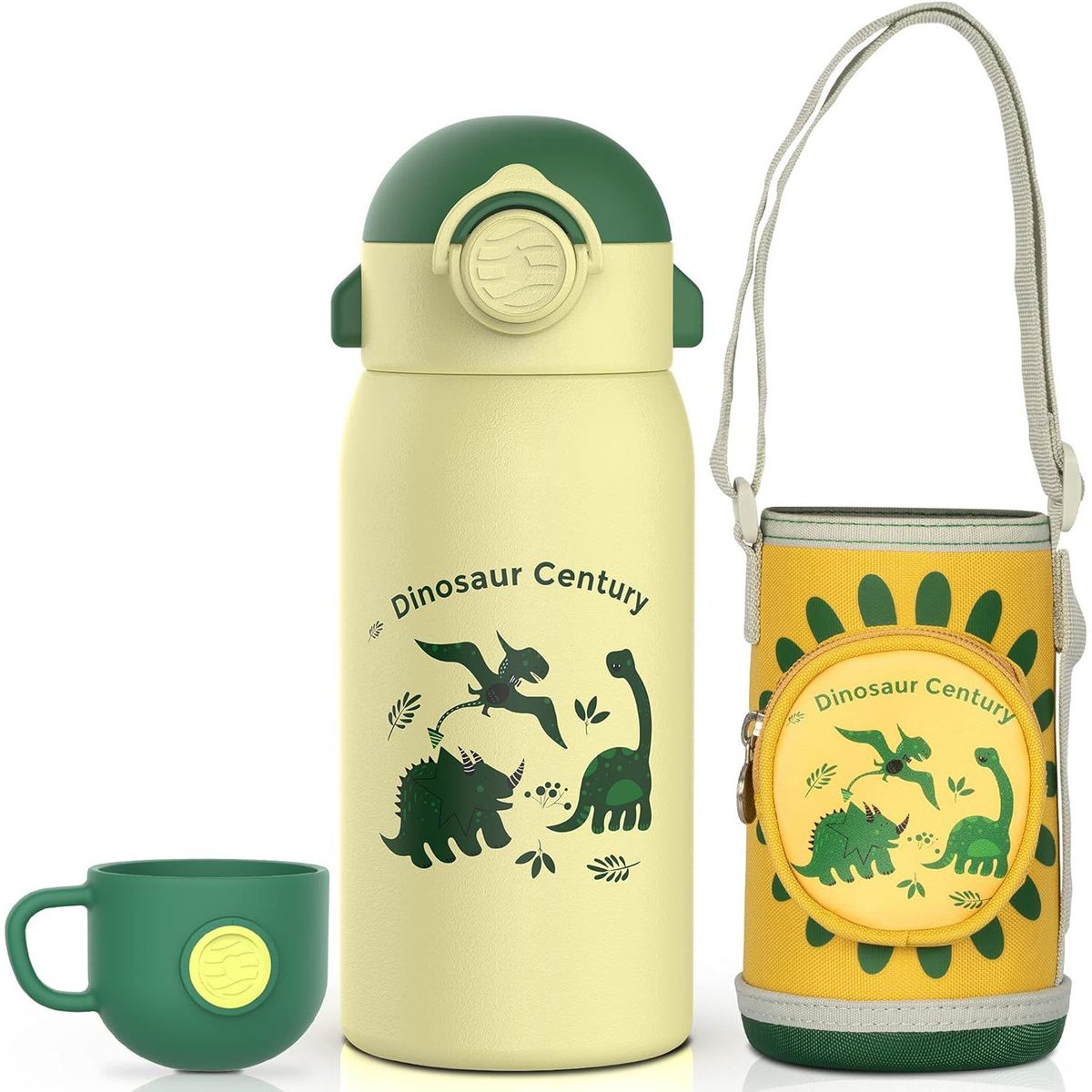 FJBOTTLE - FJBottle - Botella de agua con aislamiento de acero inoxidable 600 ml - Verde