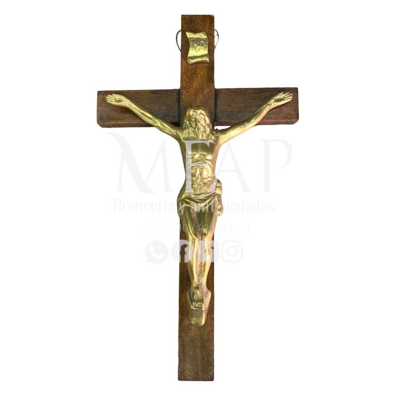 MFAP BRONCERIA Y ANTIGUEDADES - Crucifijo de madera grande