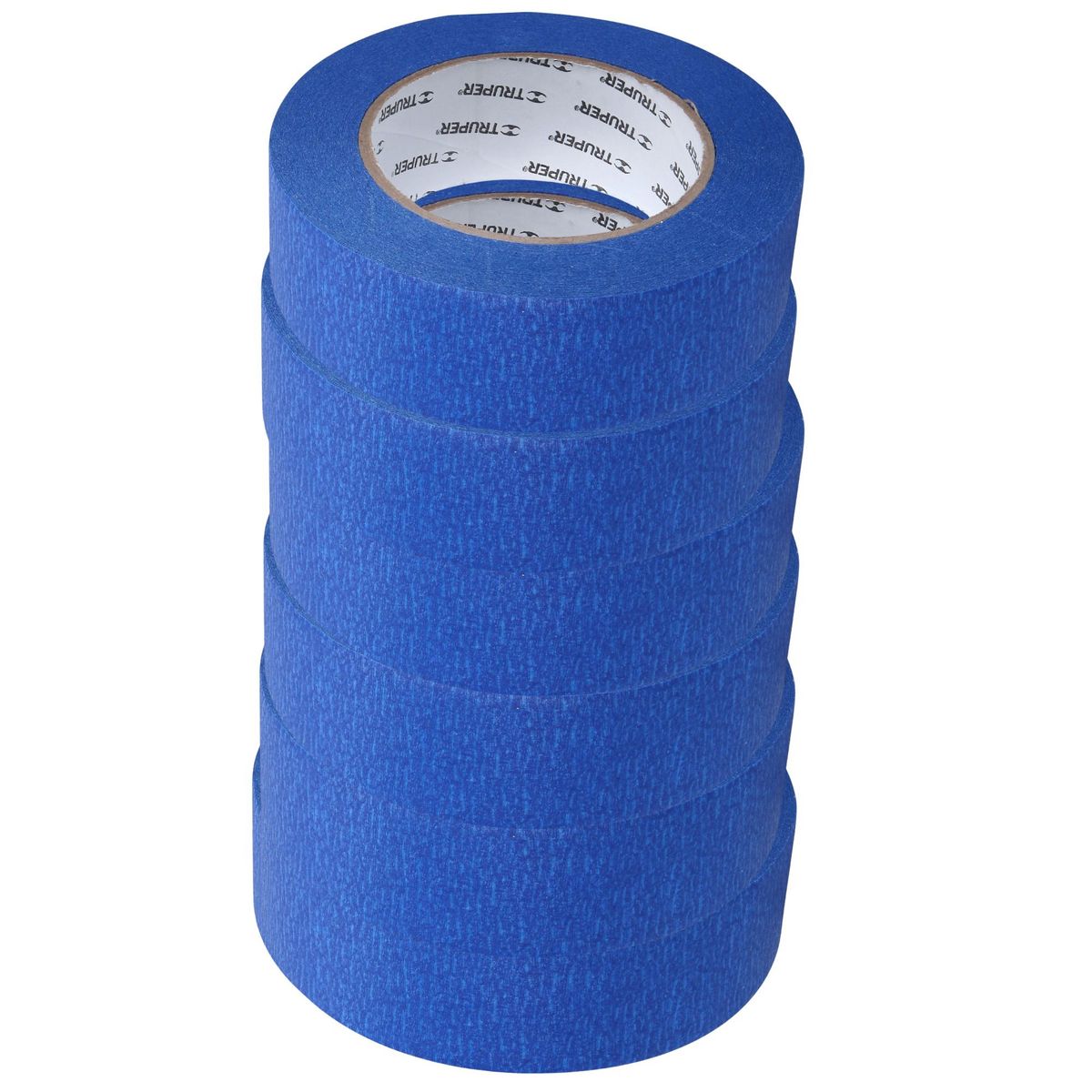 TRUPER - Cinta masking azul de 1-1/2" x 50m pack 6 unidades para pintor, Truper