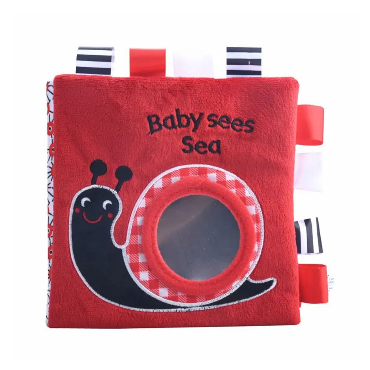 GENERICO - Libro Rojo y Negro Actividades Sensoriales Animales De Mar