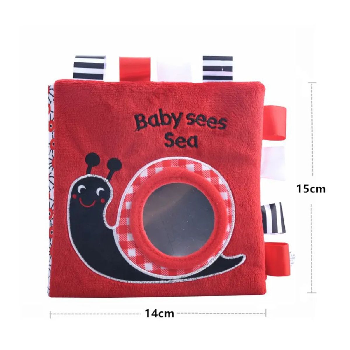 GENERICO - Libro Rojo y Negro Actividades Sensoriales Animales De Mar