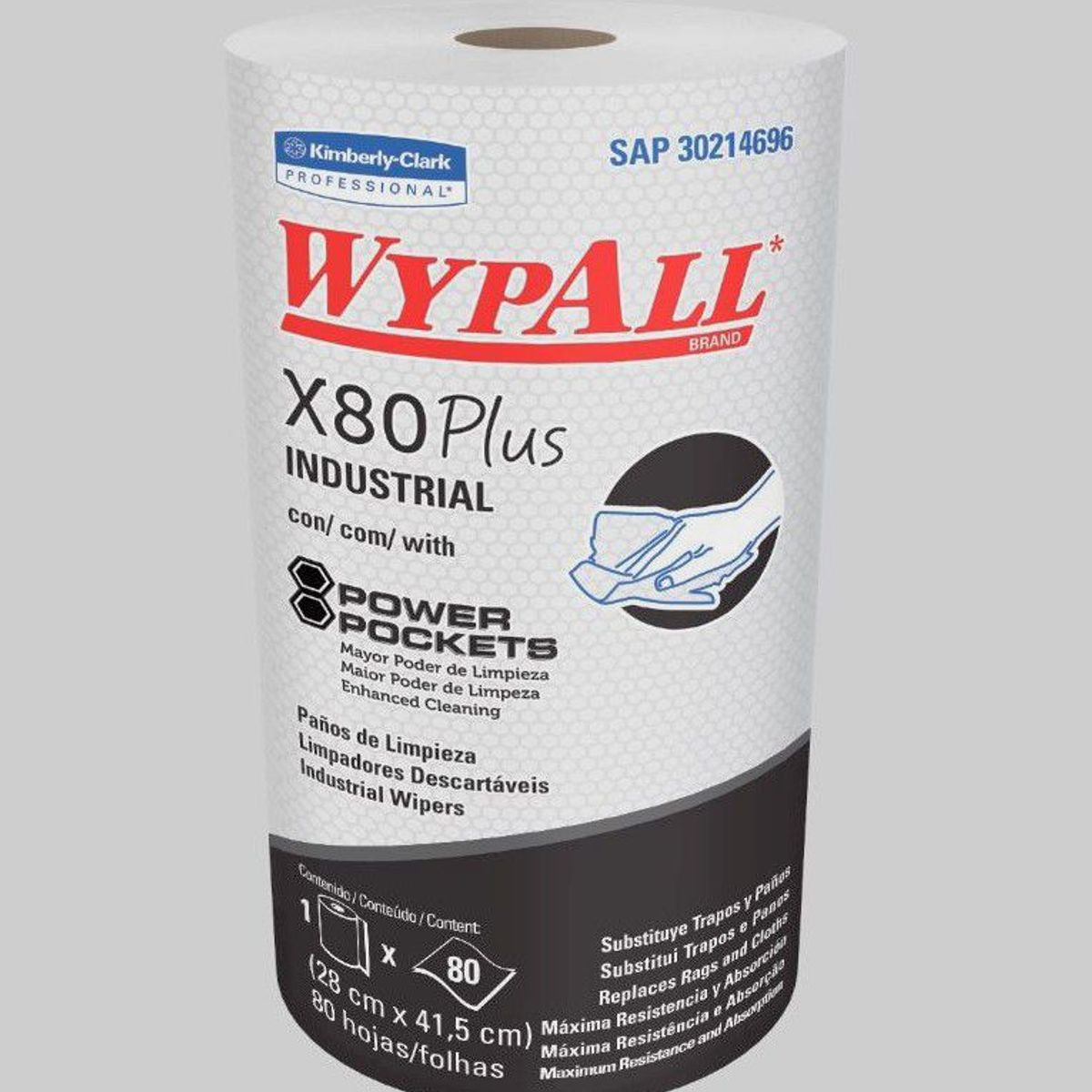 WYPALL - PACK 6 PAÑOS DE LIMPIEZA WYPALL X80 PLUS