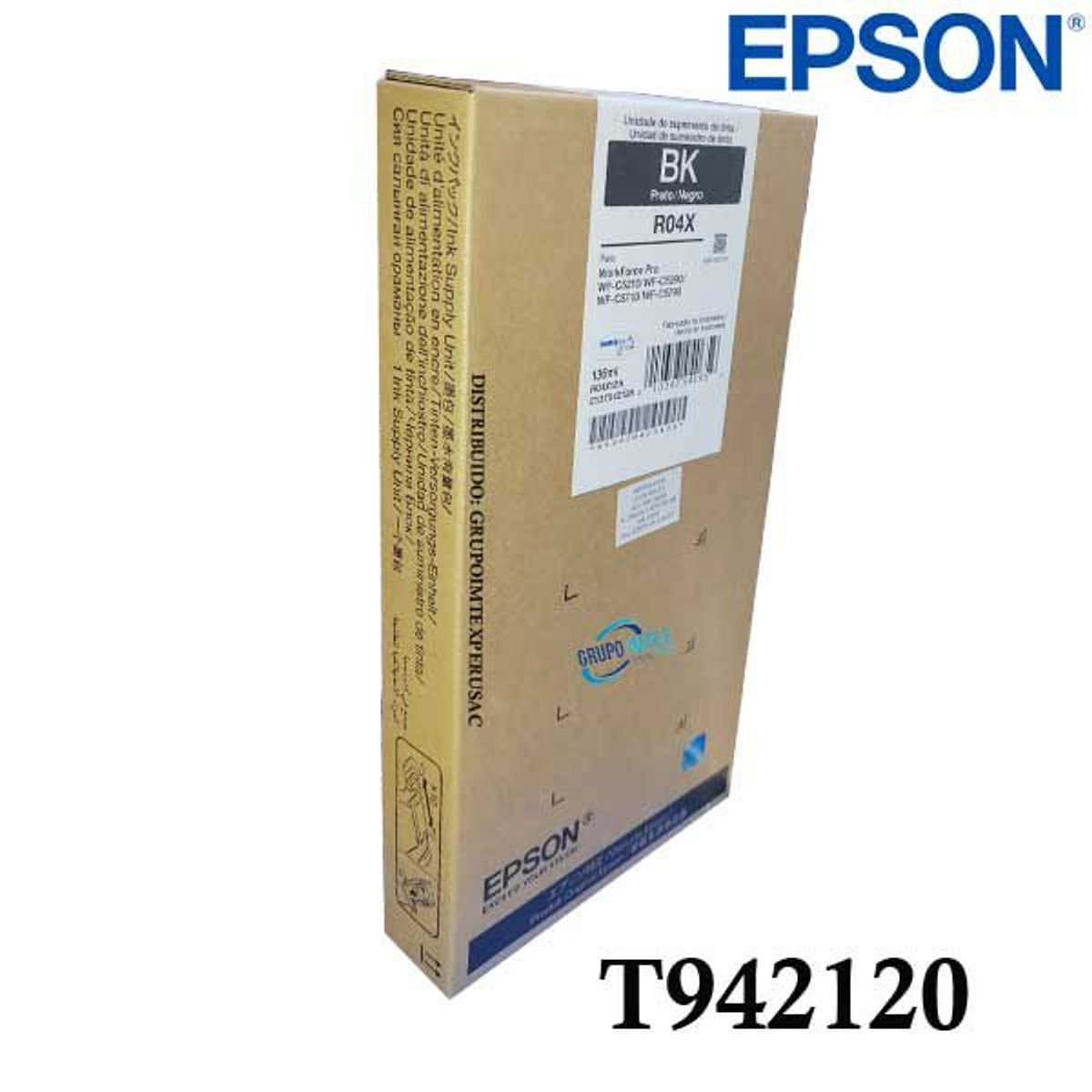 EPSON - Tinta Epson T942120 Negro Workforce Pro Wf-C5790 Wf-C5710
