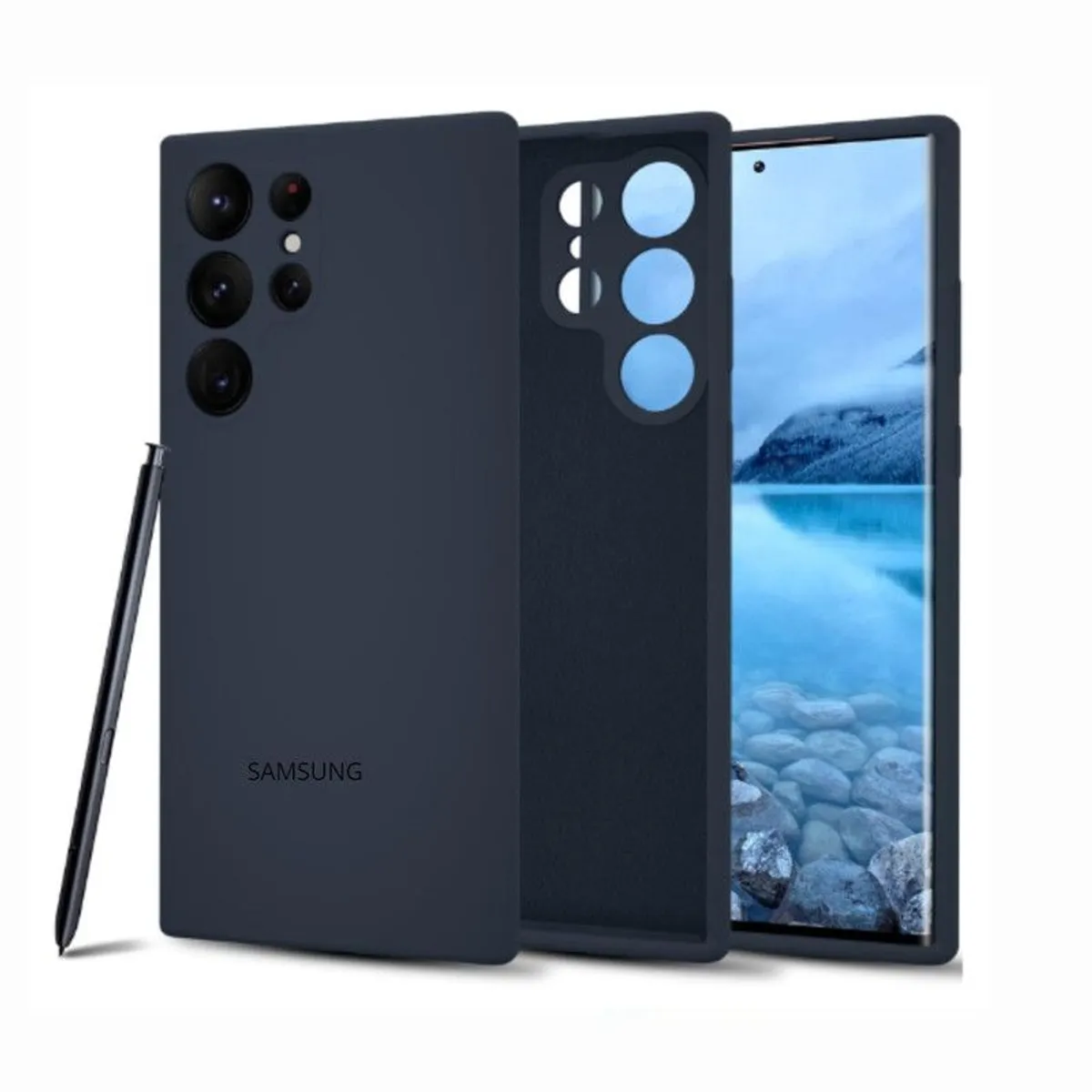 CASE - Case Silicona Para Samsung S23 Ultra Ultra - Azul