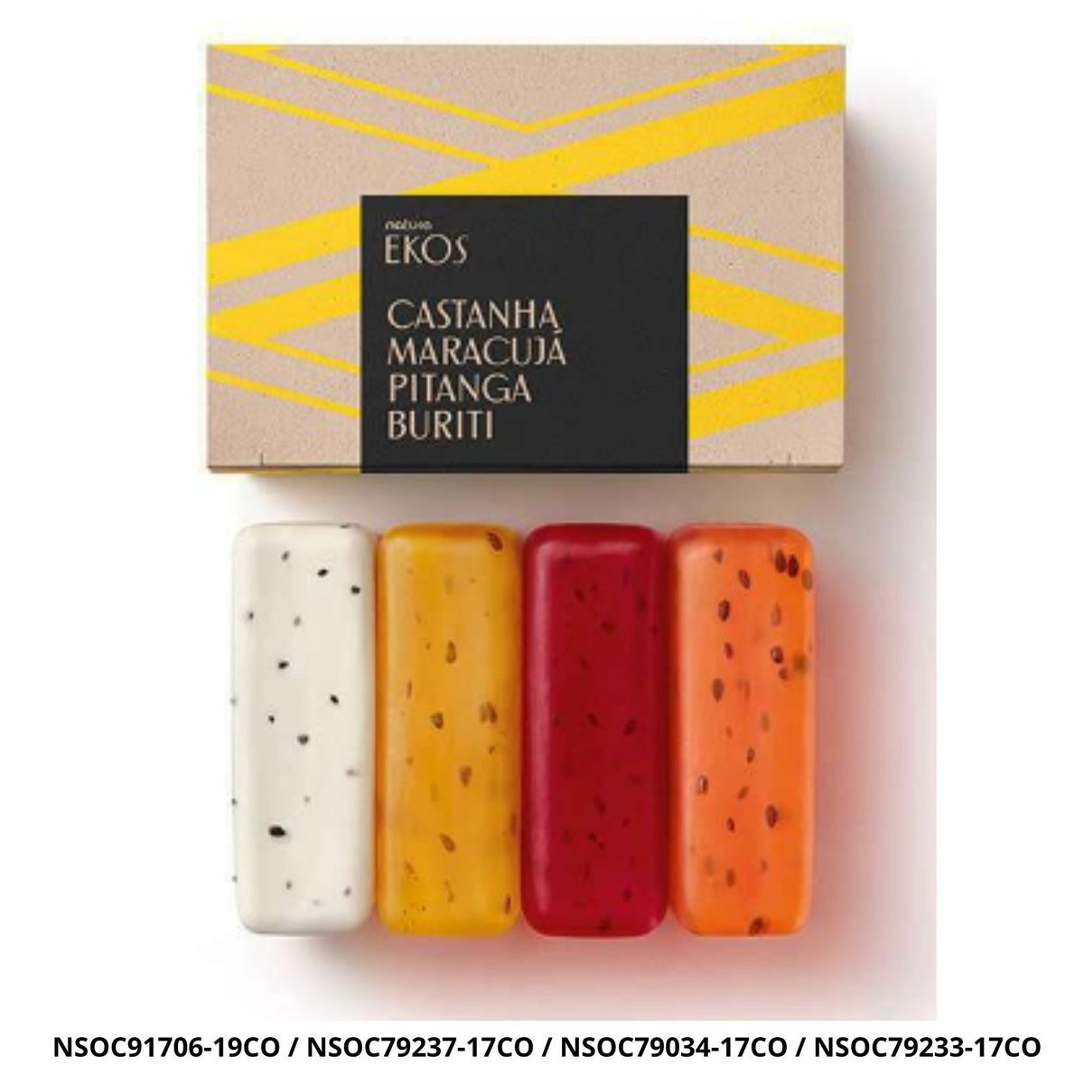 NATURA - Ekos Jabón Cremoso Exfoliante y Refrescante Surtido