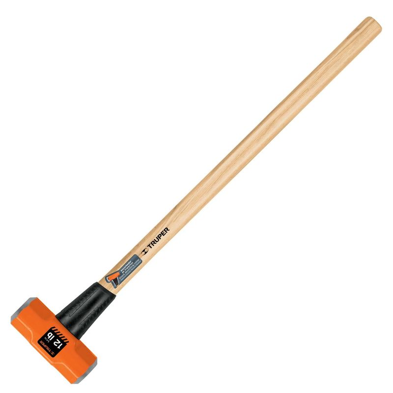 TRUPER - Comba  12 lb octagonal, mango de madera 36", Truper