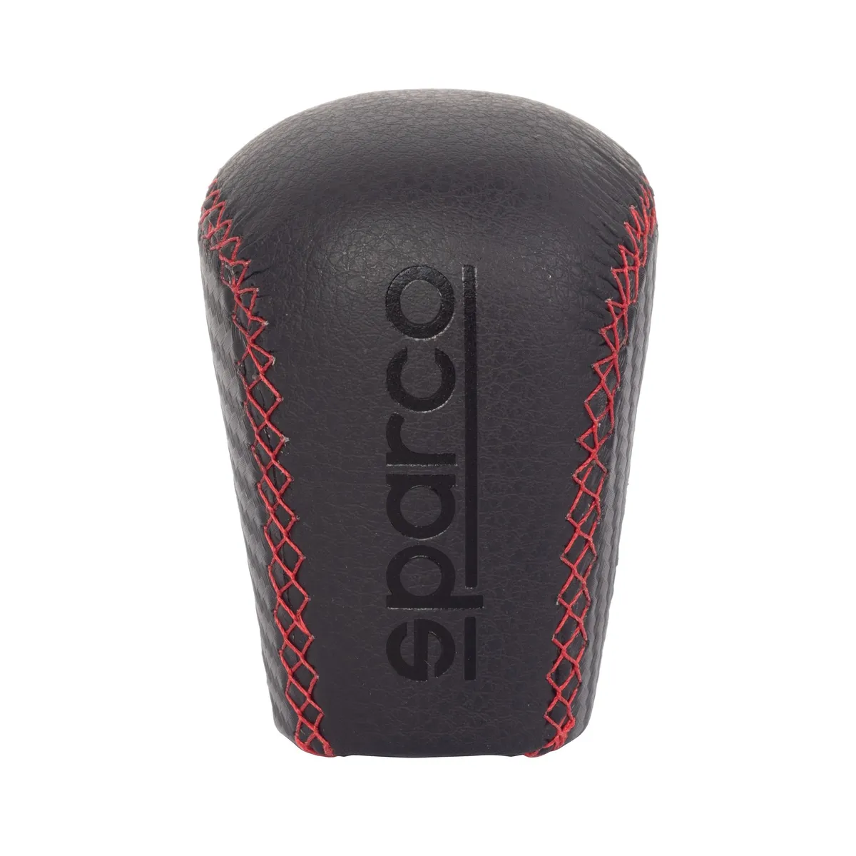 SPARCO - Perilla Pomo Palanca de Cambios Cuero Rojo Sparco