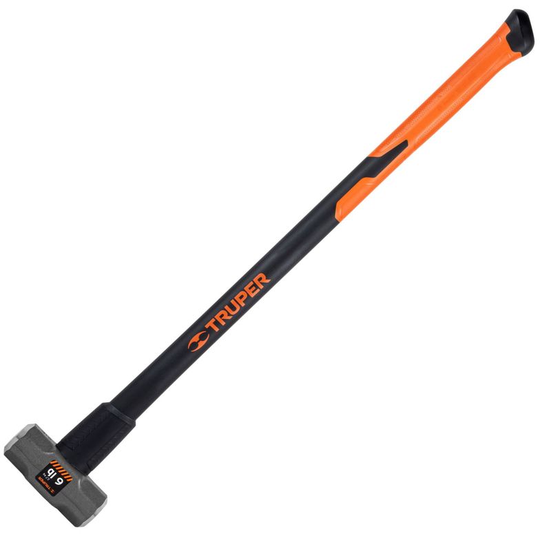 TRUPER - Comba  6 lb octagonal, mango fibra de vidrio 36", Truper
