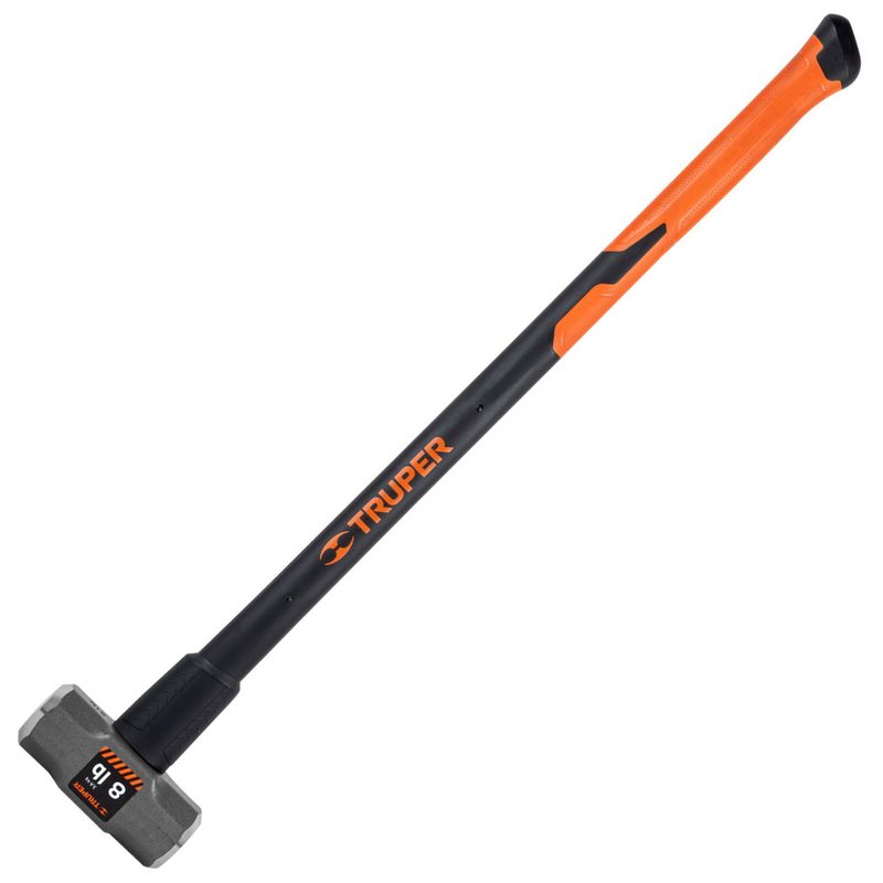TRUPER - Comba 8 lb octagonal, mango fibra de vidrio 36", Truper