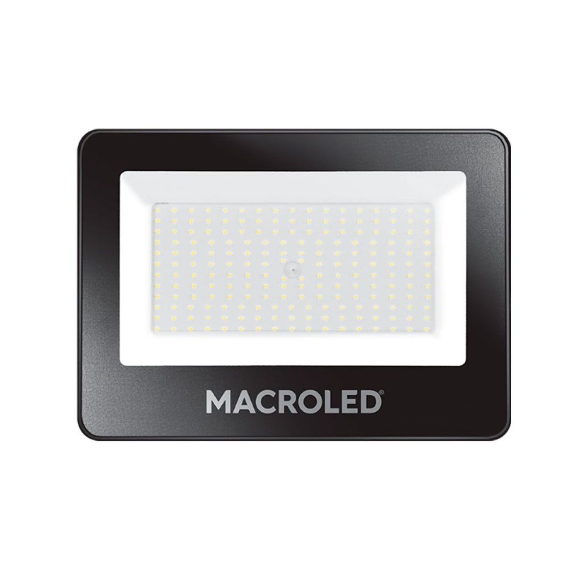 GENERICO - Reflector Led Negro 200W Ip65 100-240Vac Luz Cálida 3000K - MACROLED