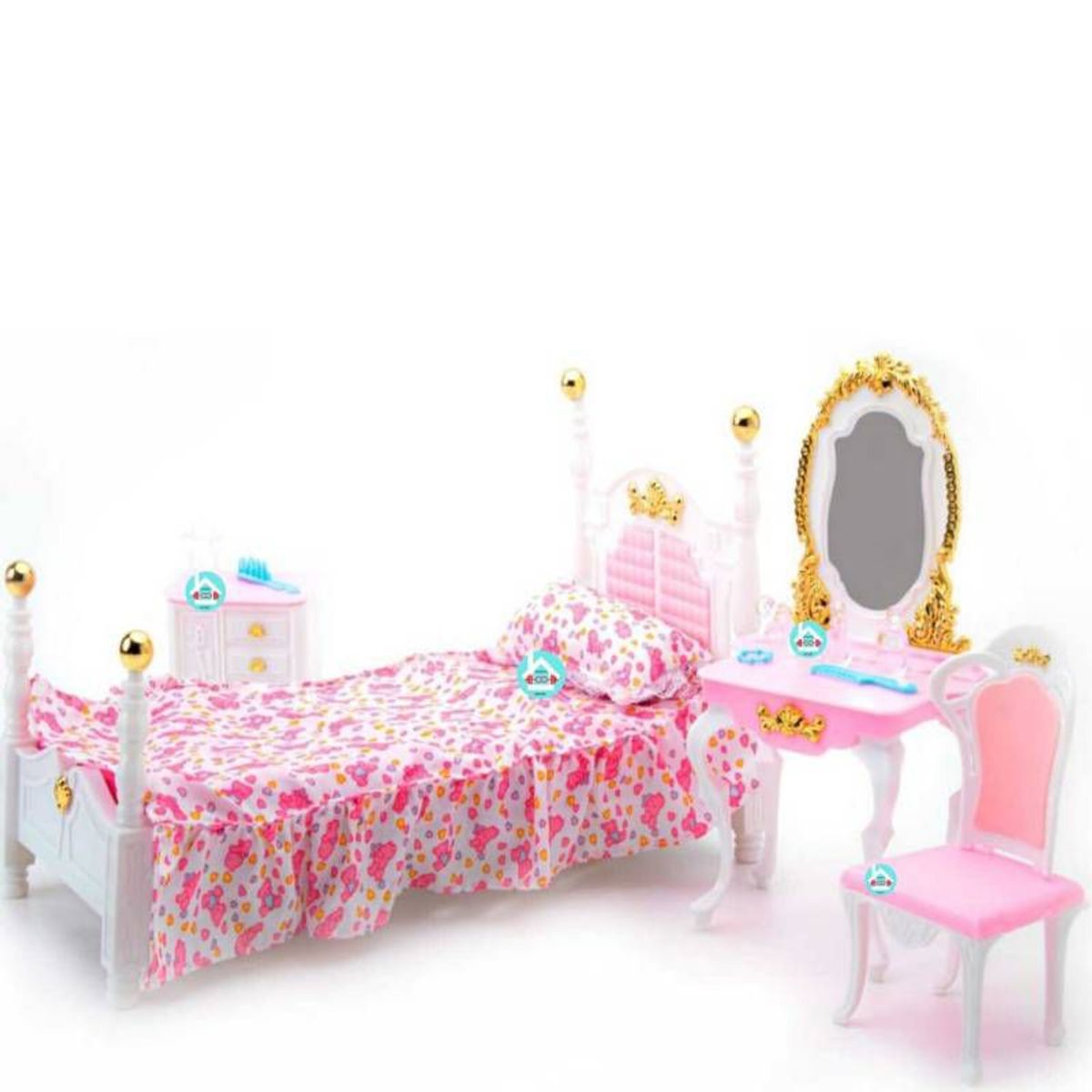 GENERICO - SET DE DORMITORIO PARA MUÑECAS