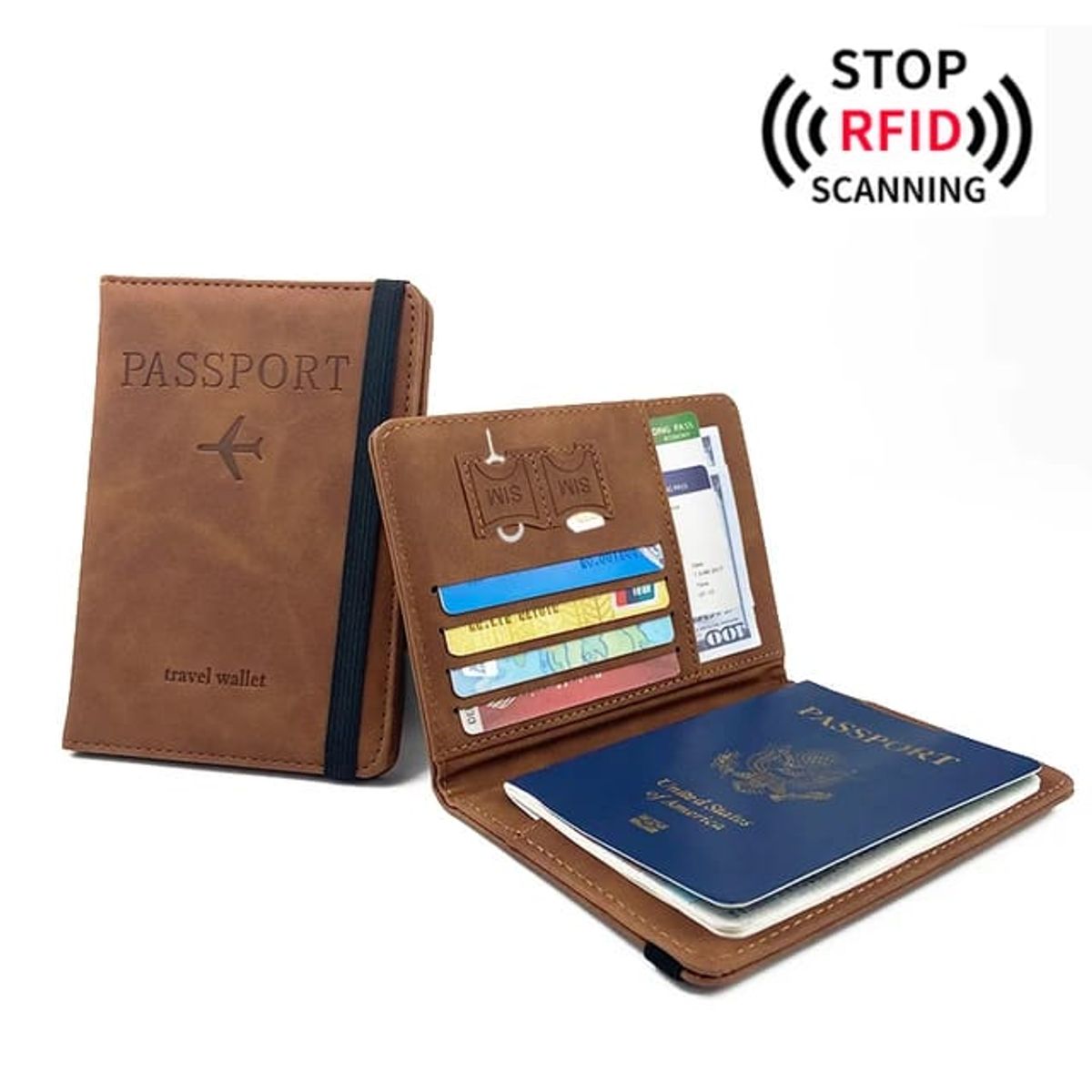 GENERICO - Porta Pasaporte Travel Wallet