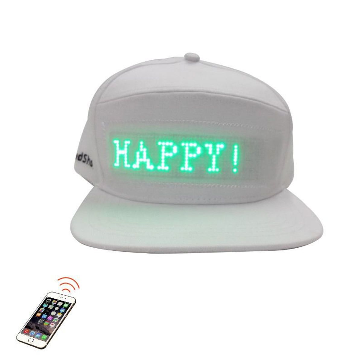 GENERICO - GORRA PANTALLA LUZ LED PERSONALIZABLES CON APLICATIVO SMART