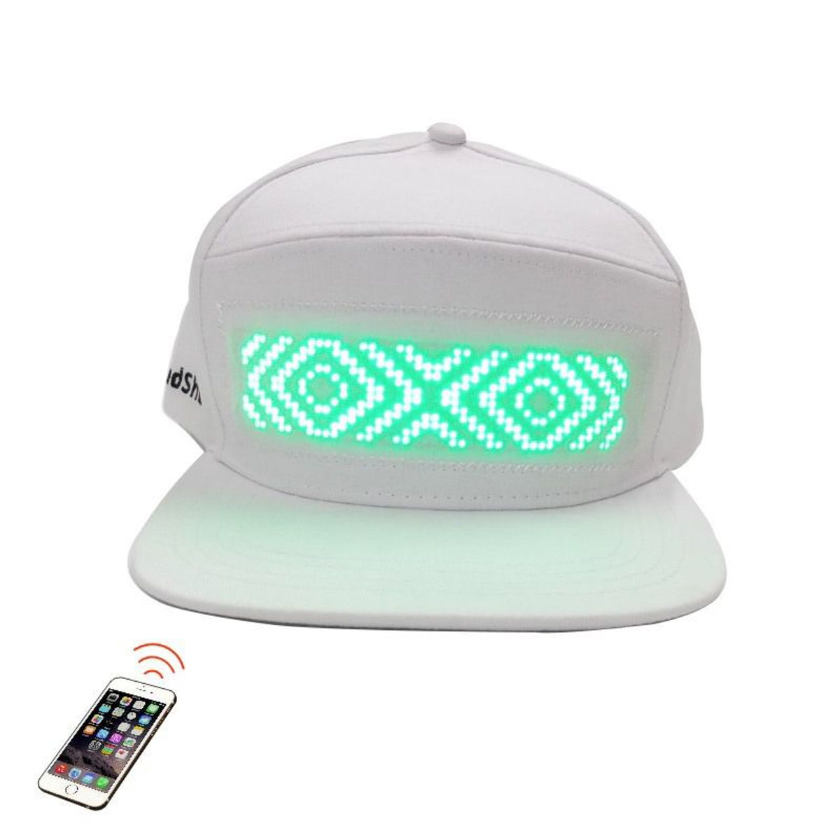 GENERICO - GORRA PANTALLA LUZ LED PERSONALIZABLES CON APLICATIVO SMART
