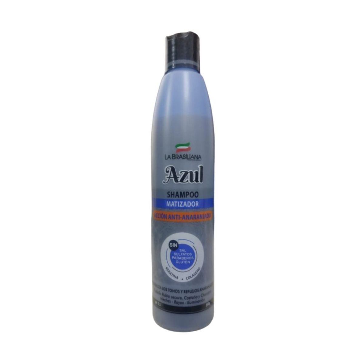 LA BRASILIANA - Shampoo Matizador AZUL 250 ml. La Brasiliana Sin SAL