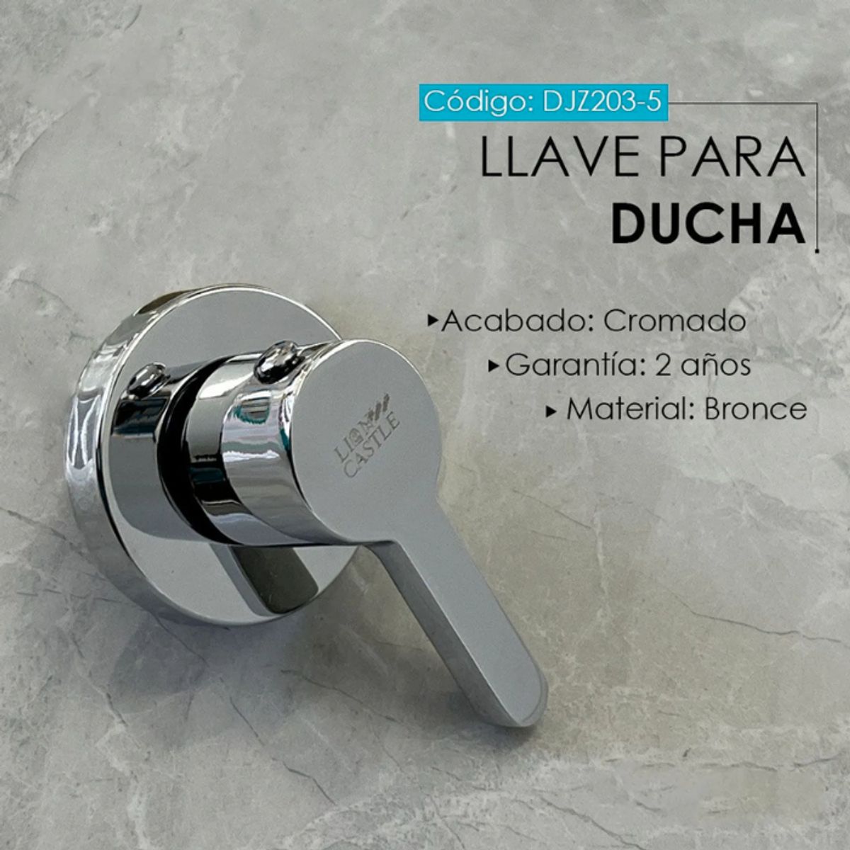 XM - LLAVE PARA DUCHA CROMADO ALETA DJZ203-5