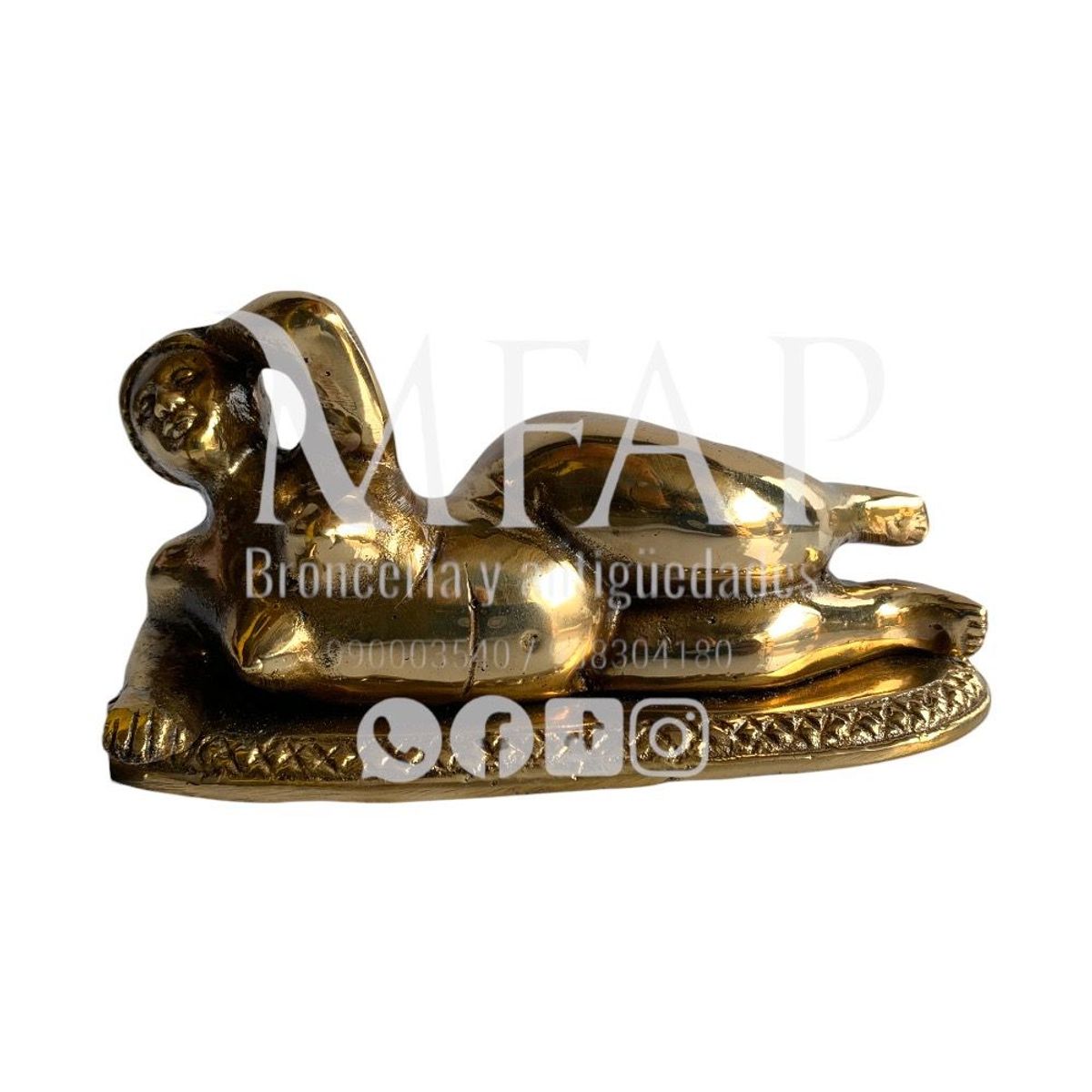 MFAP BRONCERIA Y ANTIGUEDADES - Mujer recostada de bronce - Botero