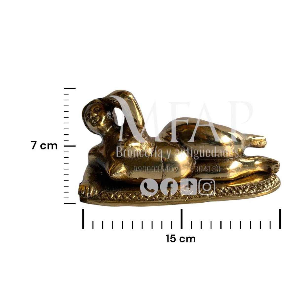 MFAP BRONCERIA Y ANTIGUEDADES - Mujer recostada de bronce - Botero