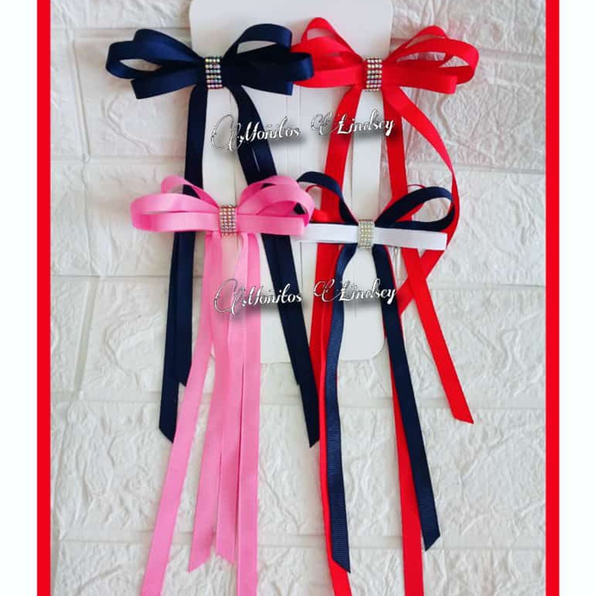 GENERICO - Lazo Coquette x4 - Moñitos Lindsey