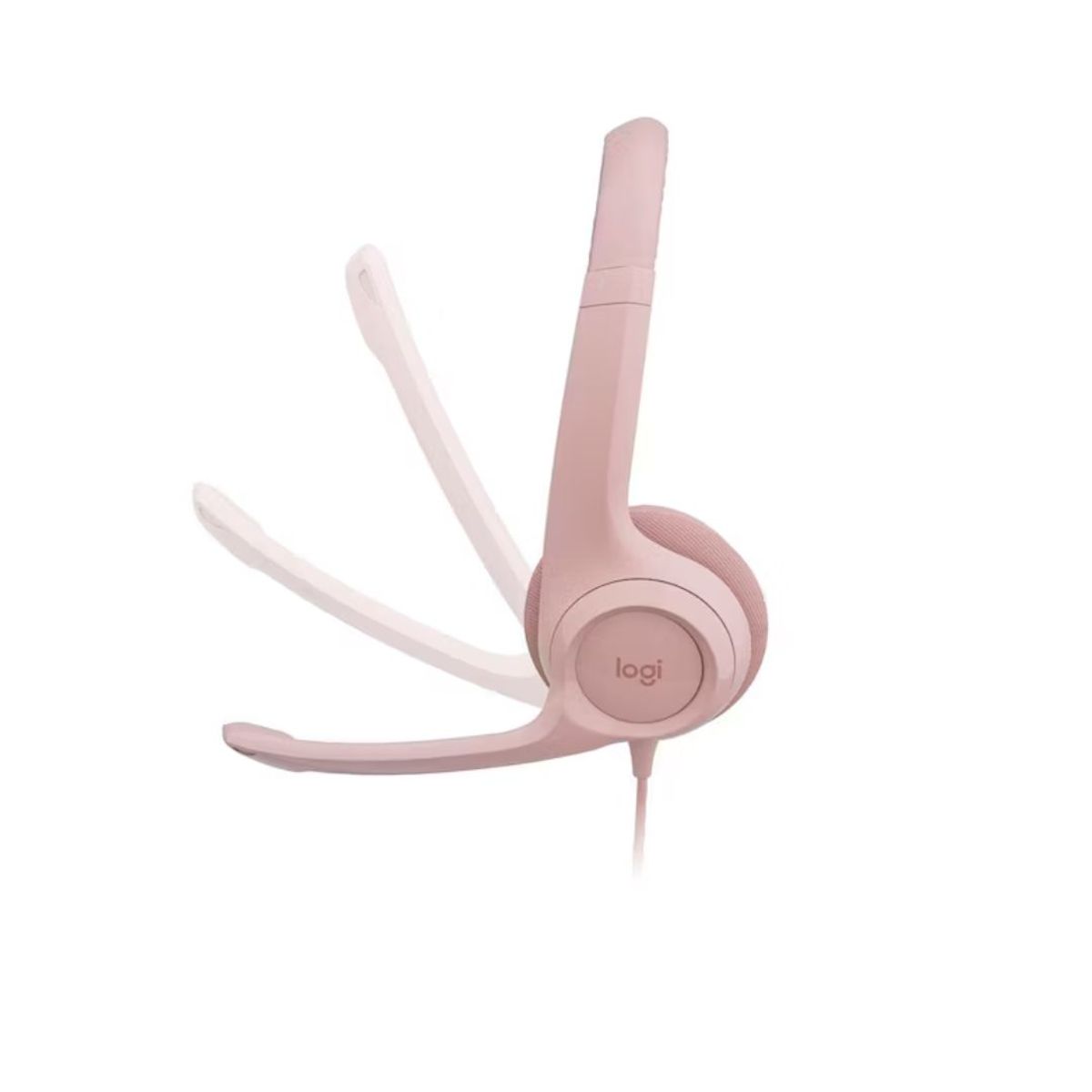 LOGITECH - AUDÍFONO CON MICRÓFONO LOGITECH H390 USB NOISE CANCELLING ROSA