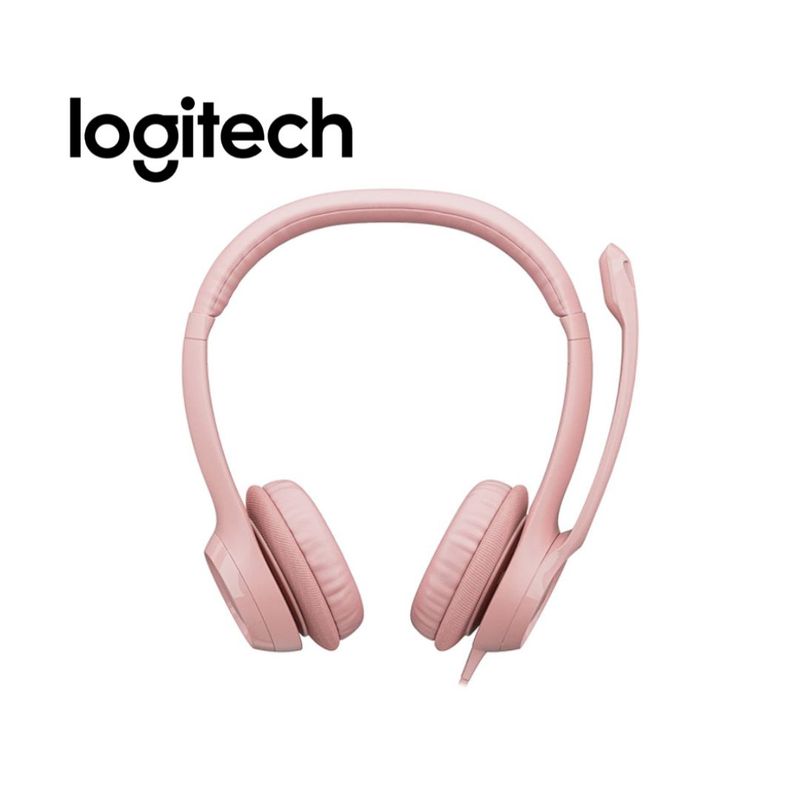 LOGITECH - Audifono CMicrof Logitech H390 USB Noise Cancelling Rosa
