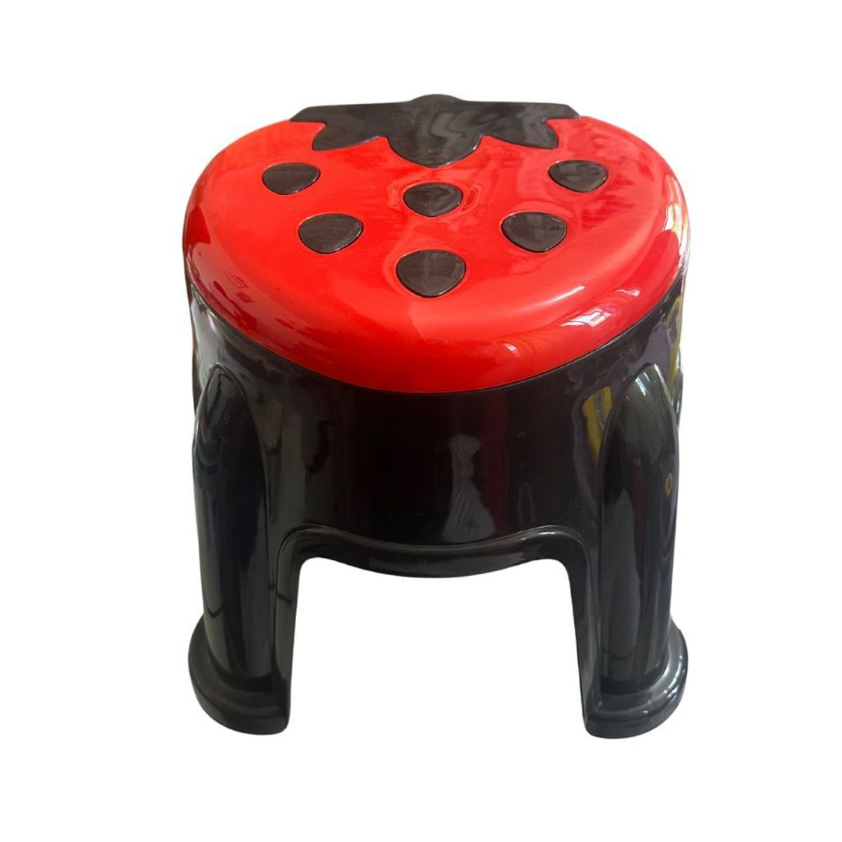 GENERICO - BANCO PARA NIÑOS DISEÑO DE FRESA COLOR NEGRO