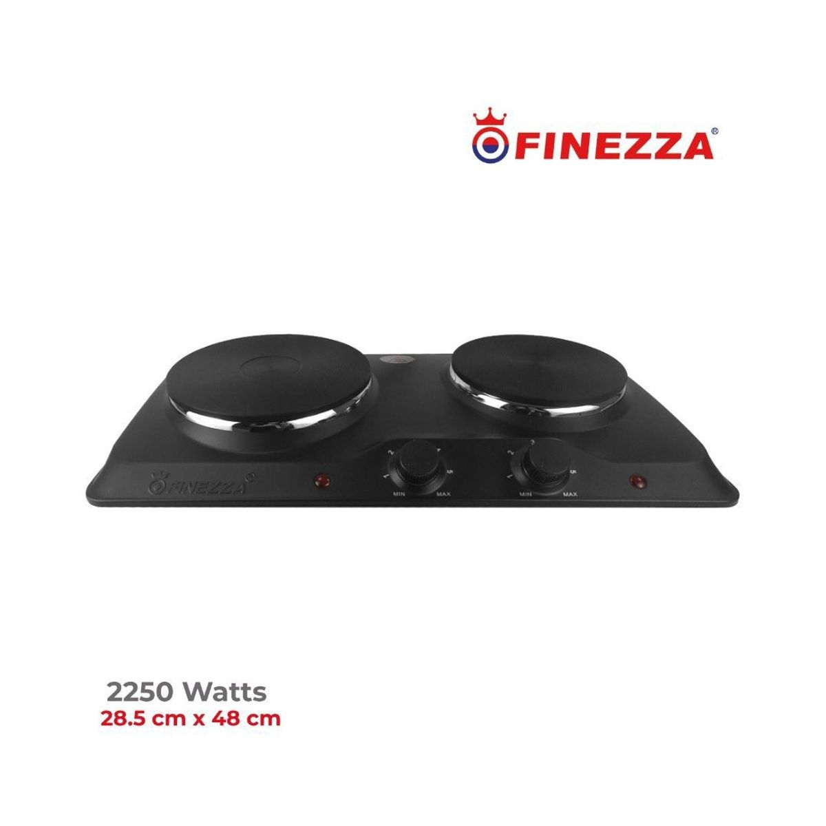 FINEZZA - Cocina Eléctrica 2 Hornillas Finezza