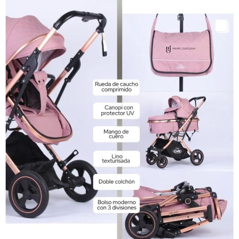 BABY - Coche Moises Cuna con Pañalero Moderno