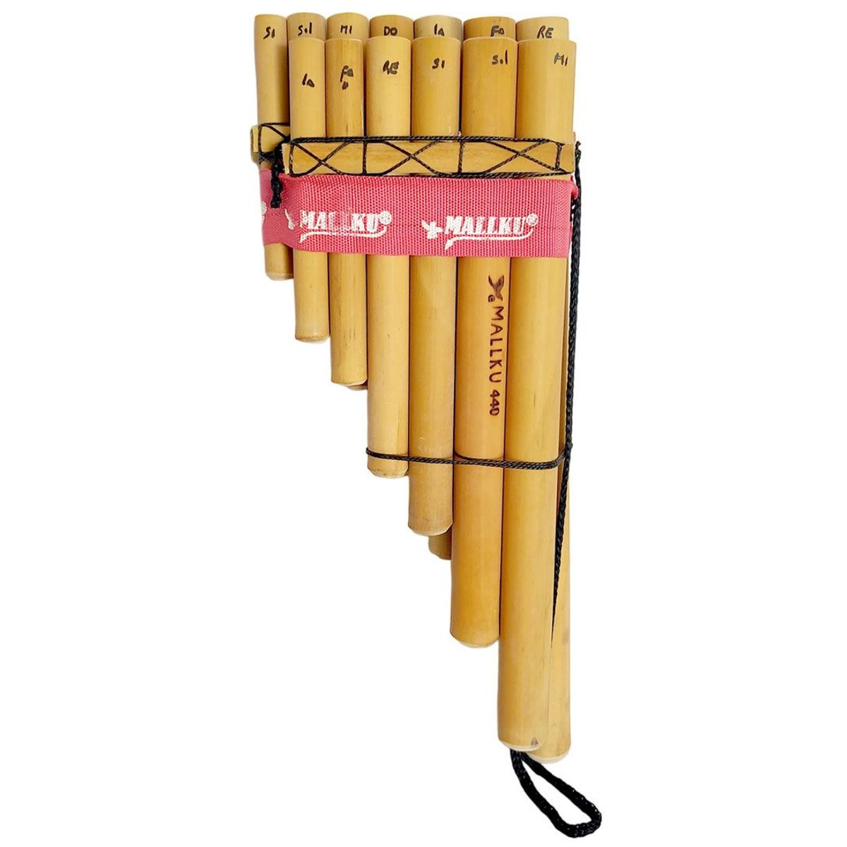 MALLKU - Mallku - zampoña afinada en 440 - Beige/ Rojo.