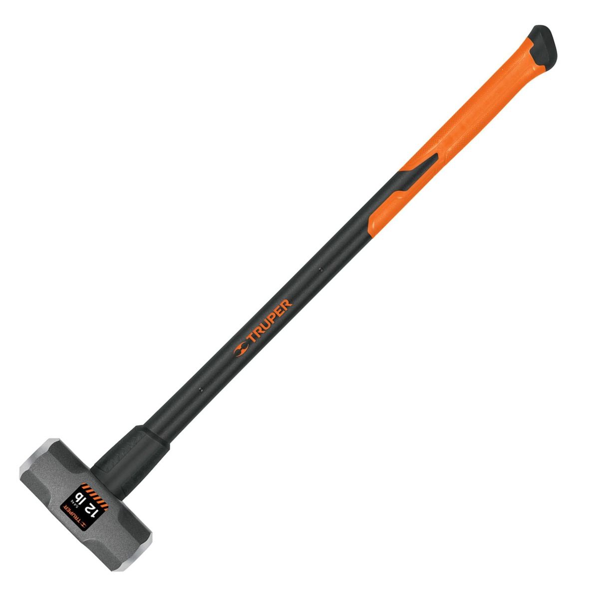 Truper - Comba 12 lb octagonal, mango fibra de vidrio 36", Truper