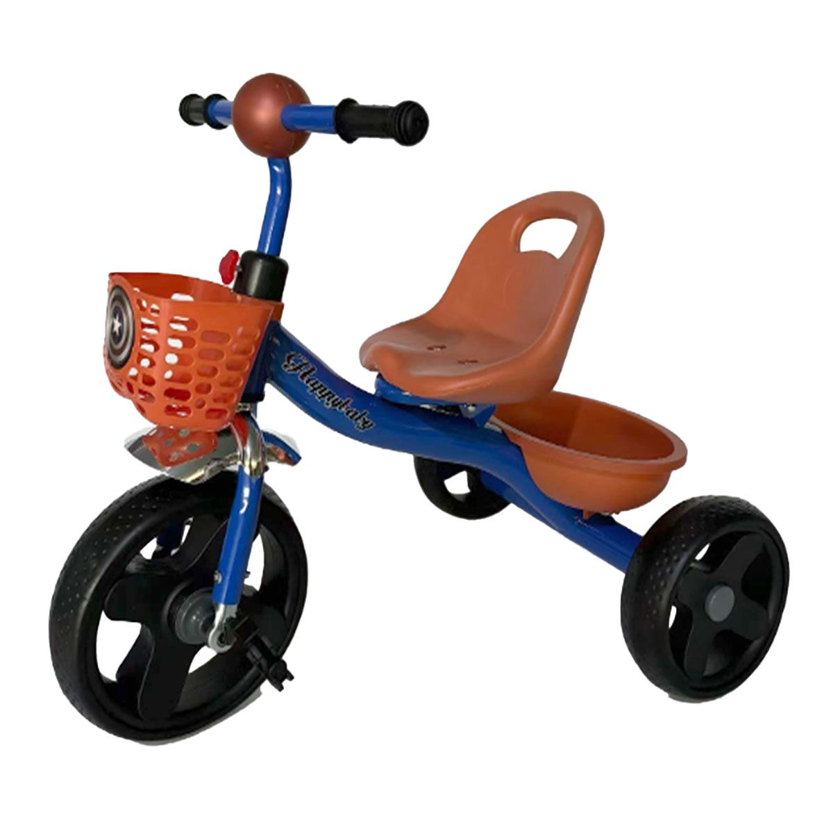 GENERICO - Triciclo Para Niños Infantil Con Doble Bandeja Azul