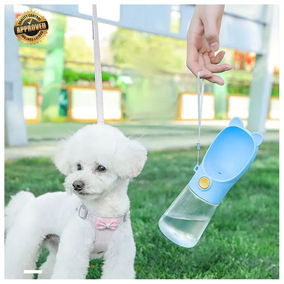 GENERICO - Bebedero Dispensador de Agua Portátil Perro MOS310019 Rosado