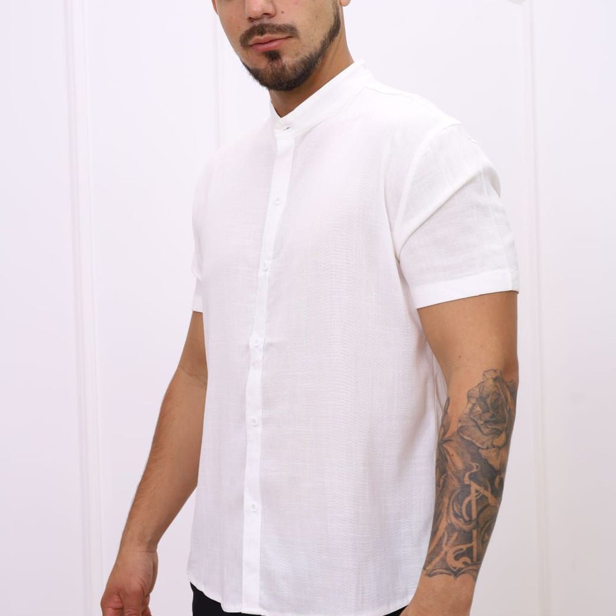 DM DEXMEN - Camisa Dexmen Neru Lino Blanco