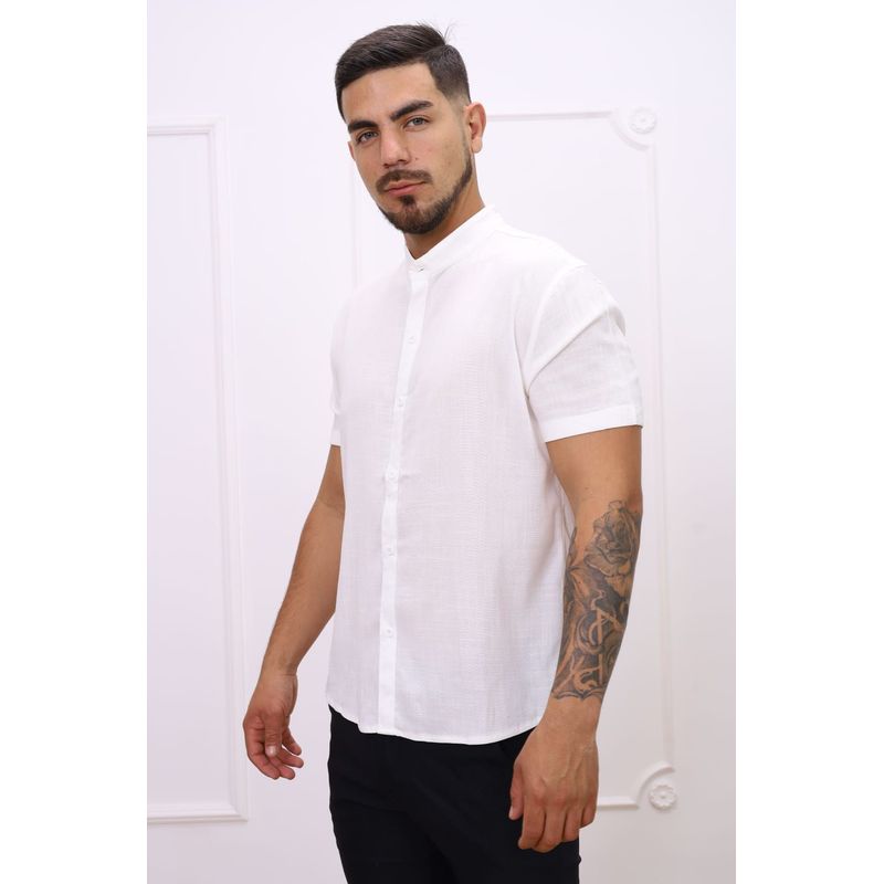 DM DEXMEN - Camisa Dexmen Neru Lino Blanco