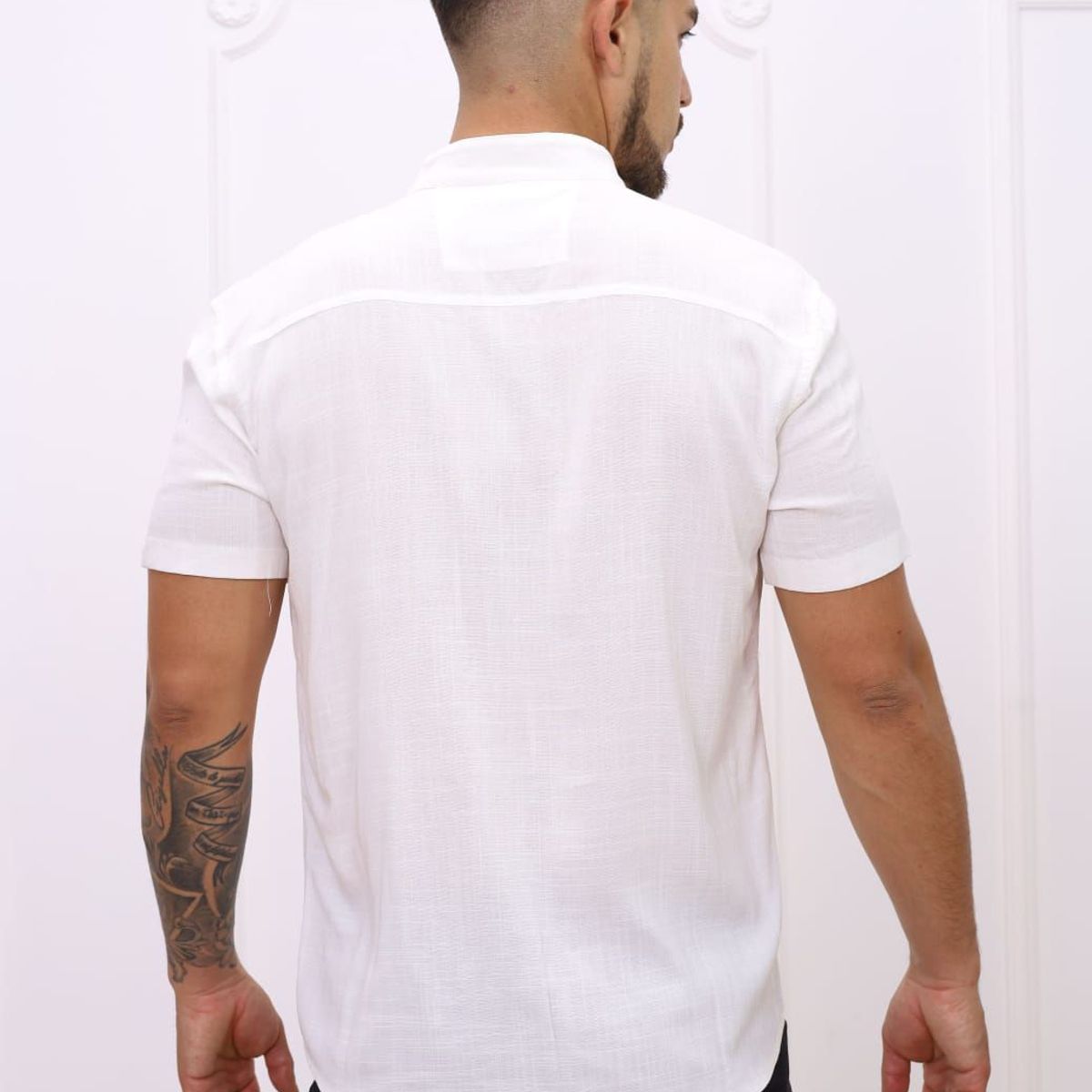 DM DEXMEN - Camisa Dexmen Neru Lino Blanco