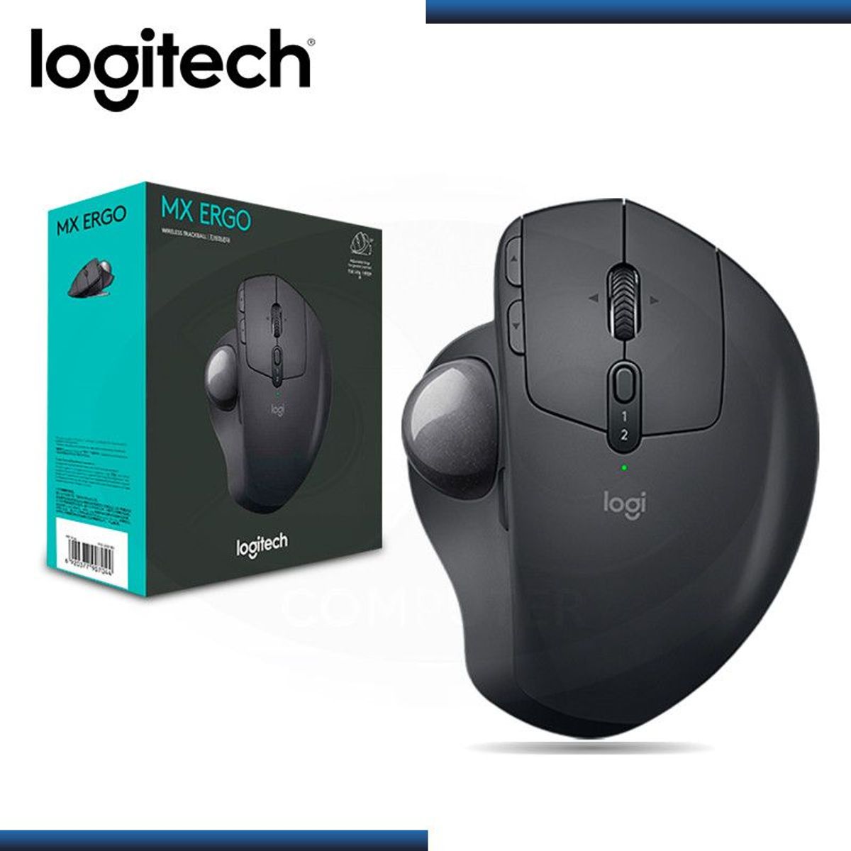 LOGITECH - MOUSE LOGITECH MX ERGO WIRELESS TRACKBALL BLACK